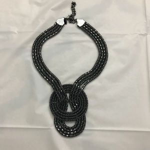 Charcoal gray necklace